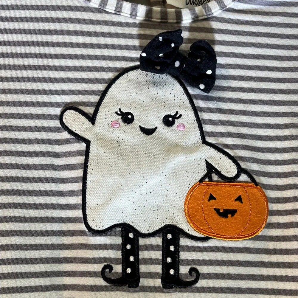 Adorable Striped Ghost Costume Dress for Kids